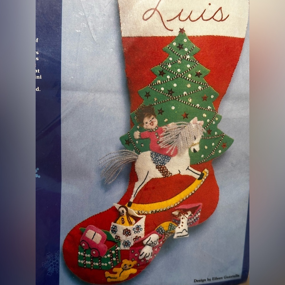 PARAGON Christmas Stocking Kit Under The Tree 6616 16 Inch Long NIB - Picture 2 of 4
